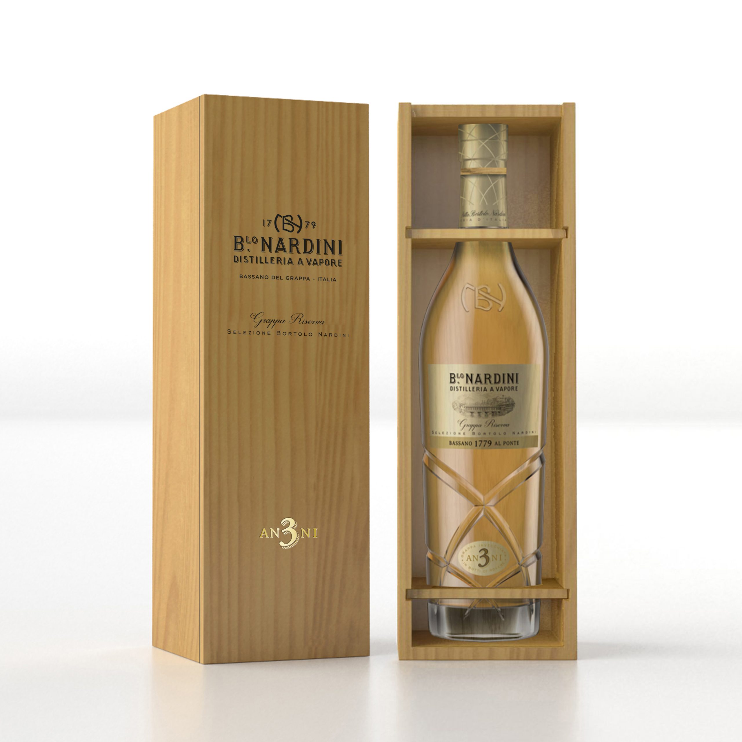 Confezione NARDINI in legno 3anni